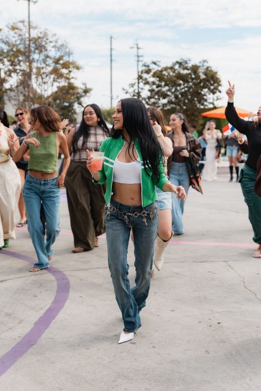 BECKY G Arrives at Garnier Hispanic Heritage Month Block Party in Los Angeles 10/11/2025