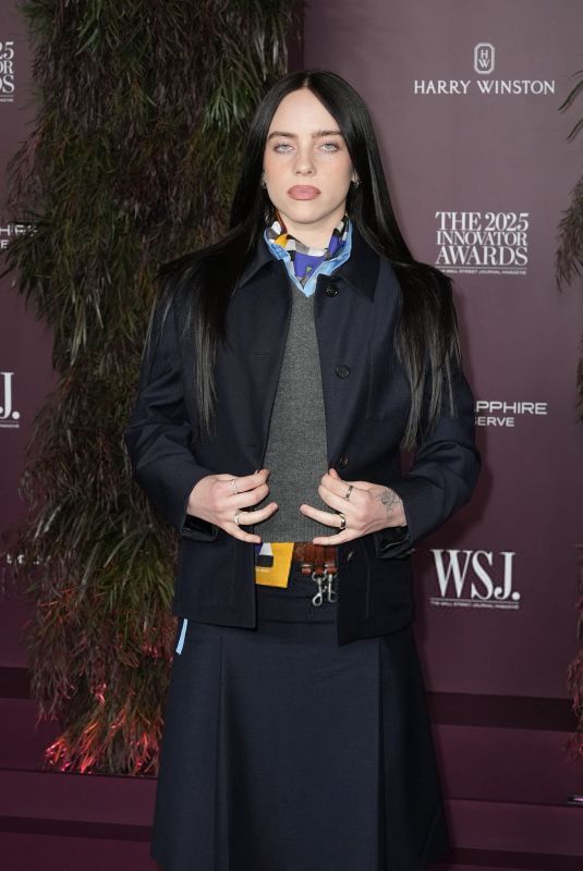 BILLIE EILISH at WSJ. Magazine 2025 Innovator Awards at Museum of Modern Art in New York City 10/29/2025