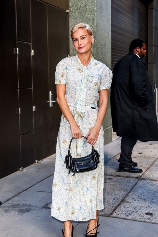 BRIE LARSON Arrives at Today Show Studios in New York City 10/21/2025