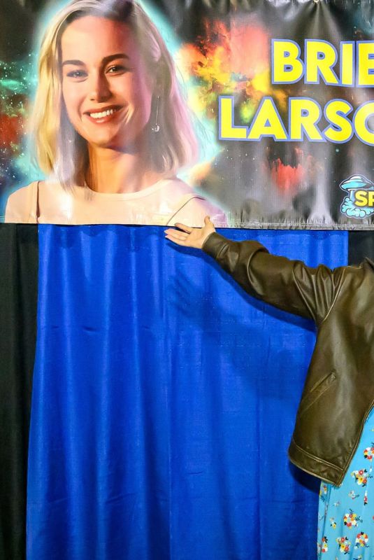 BRIE LARSON at SPACECON in San Antonio 10/25/2025