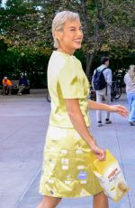 BRIE LARSON Outside ABC Studios at Hudson Square in New York City 10/21/2025
