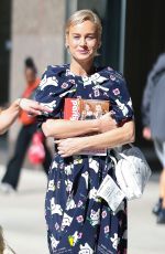 BRIE LARSON Outside ABC Studios at Hudson Square in New York City 10/21/2025