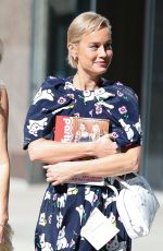 BRIE LARSON Outside ABC Studios at Hudson Square in New York City 10/21/2025