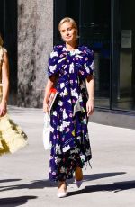 BRIE LARSON Outside ABC Studios at Hudson Square in New York City 10/21/2025
