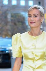 BRIE LARSON Outside ABC Studios at Hudson Square in New York City 10/21/2025