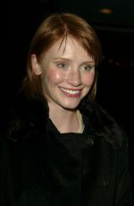 BRYCE DALLAS HOWARD at The Life Aquatic Premiere in New York City 12/09/2004
