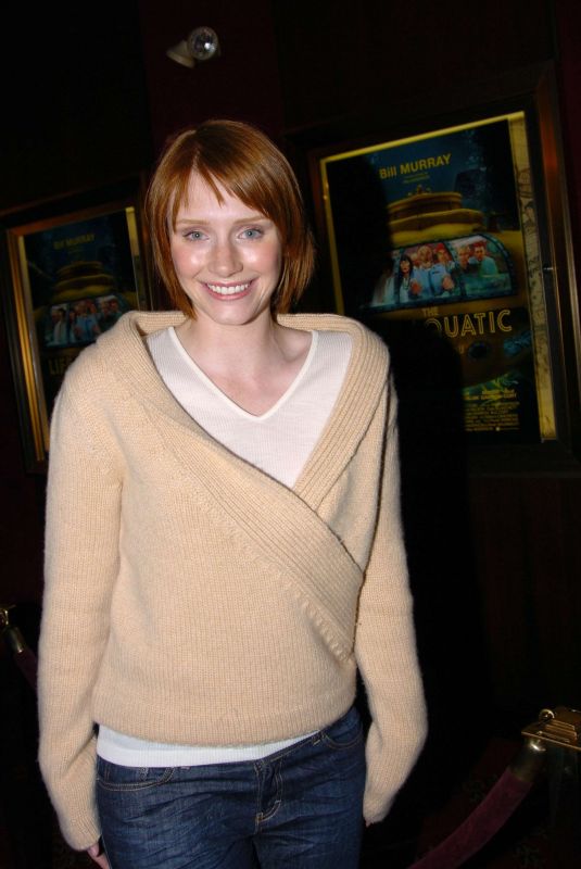 BRYCE DALLAS HOWARD at The Life Aquatic Premiere in New York City 12/09/2004