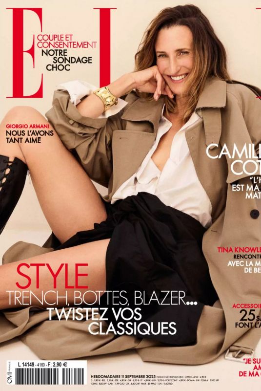 CAMILLE COTTIN in Elle France, September 2025