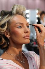 CANDICE SWANEPOEL in the Backstage at Victoria