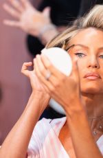 CANDICE SWANEPOEL in the Backstage at Victoria