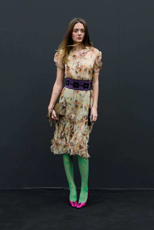 CHARLOTTE LAWRENCE at Valentino Fashion Show at Paris Fashion Week 10/05/2025