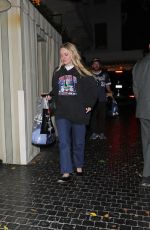 DAKOTA FANNING Leaves Chateau Marmont with Emile Hirsch in West Hollywood 10/28/2025