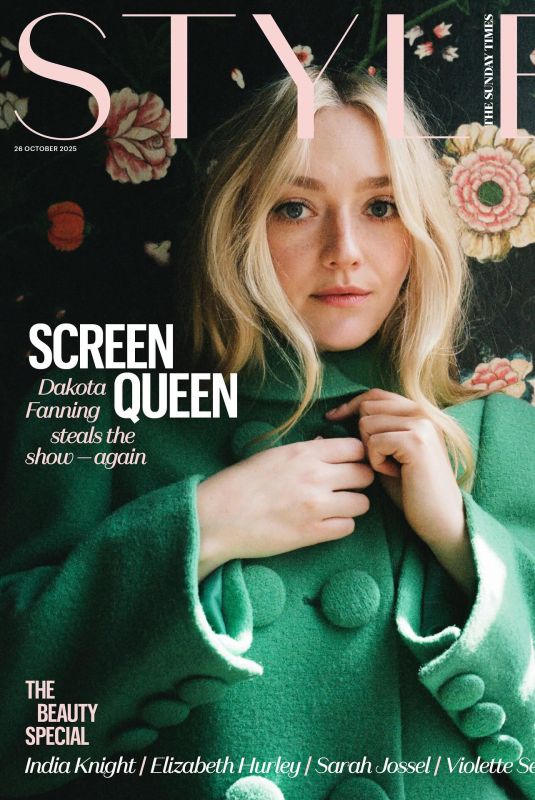 DAKOTA FANNING on the Cover of The Sunday Times Style, October 2025