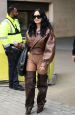 DEMI LOVATO Arrives at BBC Live Lounge in London 09/30/2025