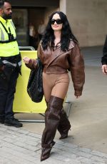 DEMI LOVATO Arrives at BBC Live Lounge in London 09/30/2025