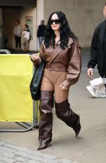 DEMI LOVATO Arrives at BBC Live Lounge in London 09/30/2025