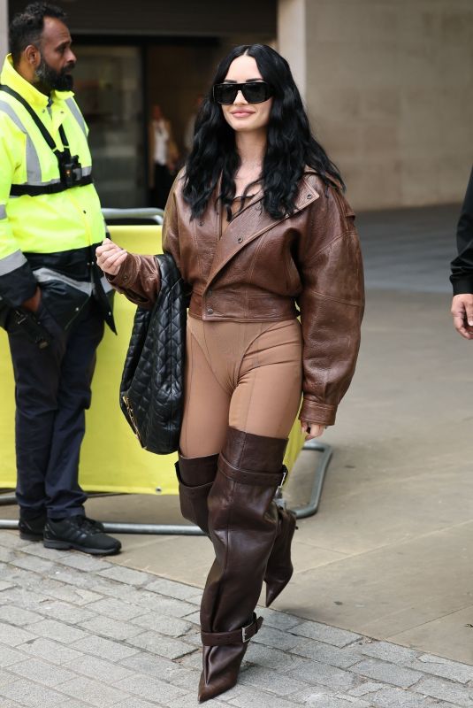 DEMI LOVATO Arrives at BBC Live Lounge in London 09/30/2025
