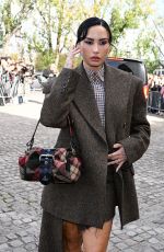 DEMI LOVATO Arrives at Vivienne Westwood Fashion Show at PFW in Paris 10/04/2025