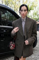 DEMI LOVATO Arrives at Vivienne Westwood Fashion Show at PFW in Paris 10/04/2025