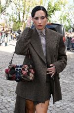 DEMI LOVATO Arrives at Vivienne Westwood Fashion Show at PFW in Paris 10/04/2025