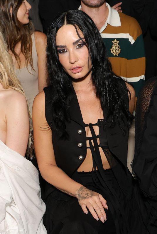 DEMI LOVATO at Ann Demeulemeester Fashion Show at PFW in Paris 10/04/2025