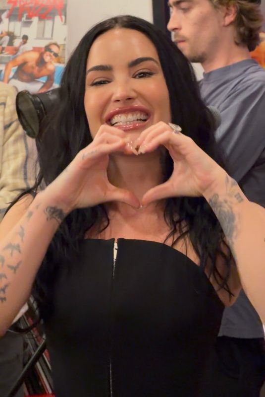 DEMI LOVATO Performs at Her It’s Not That Deep Album Listening Party in New York 10/27/2025