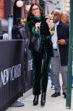 DEMI MOORE Out with Her Dog in New York 10/25/2025