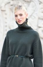 DEVON WINDSOR at Elie Saab Show at Paris Fashion Week 10/04/2025