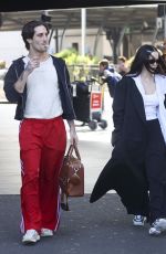 DOVE CAMERON and Damiano David Arrives at Airport in Sydney 10/21/2025