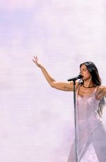 DUA LIPA Performs on Her Radical Optimism Tour at American Airlines Center in Dallas 10/01/2025