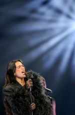 DUA LIPA Performs on Her Radical Optimism Tour at American Airlines Center in Dallas 10/01/2025