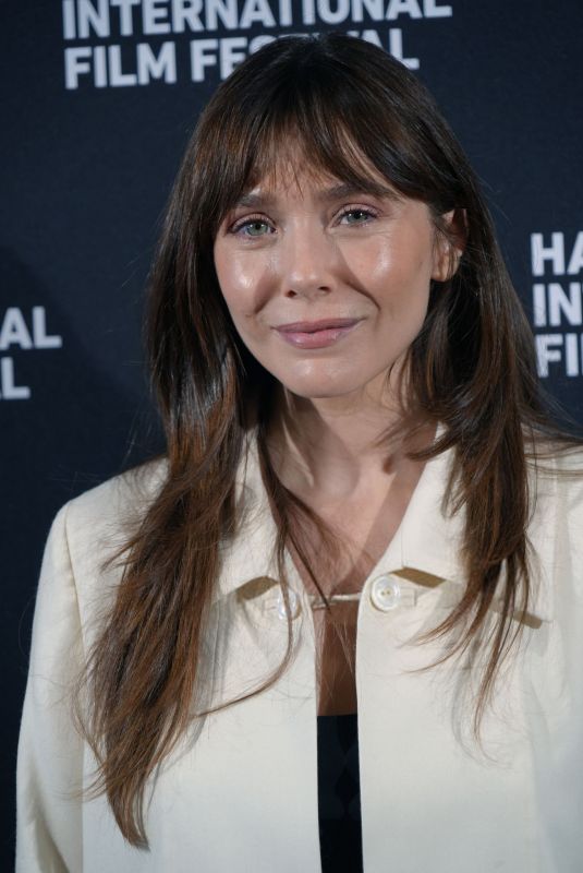 ELIZABETH OLSEN at Screening of Eternity at 33rd Annual Hamptons International Film Festival 10/04/2025