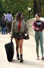 ELLA HUNT on the Set of Not Suitable for Work at Central Park in New York City 09/29/2025