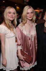 ELLE and DAKOTA FANNING at W Magazine and Chloe Dinner at La Dolce Vita in Beverly Hills 10/17/2025