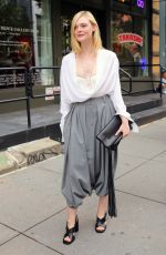 ELLE FANNING Arrives at a Brunch with Her Production Team at Sadelle