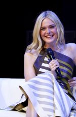 ELLE FANNING at Predator: Badlands Panel at MCM Comic-Con in London 10/26/2025