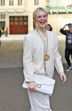 ELLE FANNING Leaves BBC Broadcasting House Studio in London 10/28/2025