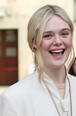 ELLE FANNING Leaves BBC Broadcasting House Studio in London 10/28/2025