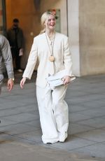 ELLE FANNING Leaves BBC Broadcasting House Studio in London 10/28/2025