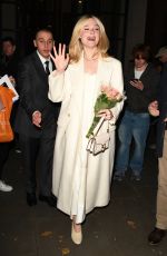 ELLE FANNING Leaves Her Hotel in London 10/28/2025