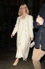 ELLE FANNING Leaves Her Hotel in London 10/28/2025