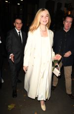 ELLE FANNING Leaves Her Hotel in London 10/28/2025