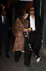 EMILY RATAJKOWSKI in a Leopard-print Jacket Night Out in Paris 10/04/2025