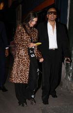 EMILY RATAJKOWSKI in a Leopard-print Jacket Night Out in Paris 10/04/2025
