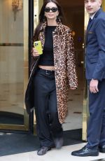 EMILY RATAJKOWSKI in Animal-print Jacket Out and About at Paris Fashion Week 10/03/2025