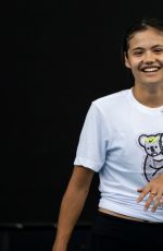 EMMA RADUCANU at Practice Session Ahead of the Australian Open in Melbourne 01/14/2022