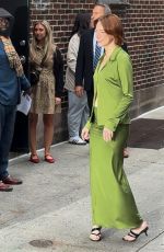 EMMA STONE Arrives at Late Show With Stephen Colbert in New York City 10/22/2025