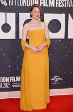 EMMA STONE at Bugonia Headline Gala at 69th BFI London Film Festival 10/10/2025