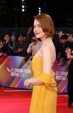 EMMA STONE at Bugonia Headline Gala at 69th BFI London Film Festival 10/10/2025