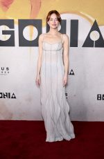 EMMA STONE at Bugonia Premiere at Museum of Modern Art in New York City 10/21/2025